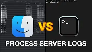 Finder vs Terminal? Which one decompresses server logs faster.