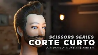 Corte Cabelo Curto e Técnica Tesoura sobre Pente  | Corte na Tesoura (Parte 4)