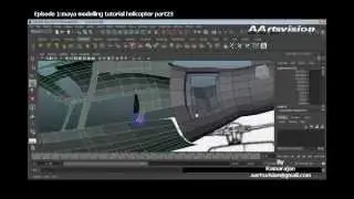 Episode 1 Maya 3d modelling Helicopter Pt23