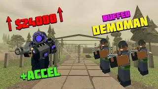 Solo Buffed Demoman and Accel FOREST CAMP - Roblox Tower Defense Simulator