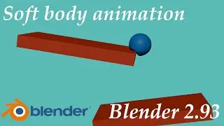 Soft body simulation|Blender 2.93|Easy