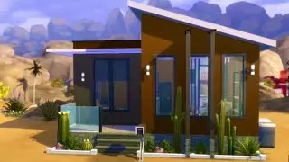 MINI CASA en el DESIERTO || Los Sims 4 / Speed build [ NO CC ]