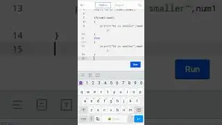 Program to print the smallest number, using if-else in C | #shorts #coding #clanguage