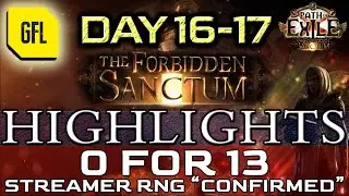 Path of Exile 3.20: THE FORBIDDEN SANCTUM DAY # 16-17 Highlights STREAMER RNG 