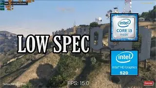 Benchmark Test GTA V | Intel i3 6006U | Intel HD 520