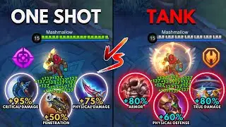 Aldous One Shot Build vs Aldous Tank Build