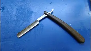 Заточка опасной бритвы на точилке Строгова. Sharpening a straight razor on a Strogoff sharpener.