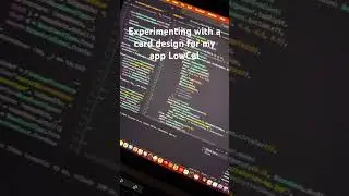 Flutter card making experiment in the works.