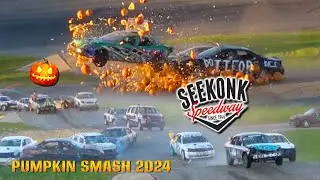 PUMPKIN SMASH RAMP FIGURE 8 RACING!!! SEEKONK SPEEDWAY 2024