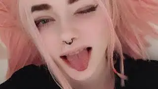 Beautiful Teen with Pink Hair