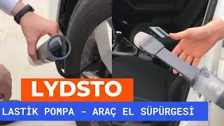 2 si 1 Arada | Lydsto Araç Akıllı Hava Pompası - El Süpürgesi