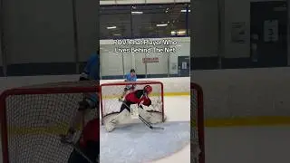 The Hockey Kid Playing Behind The Net! 