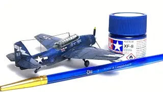 TBF Avenger 1/144- Minicraft Model Kits- brush painted