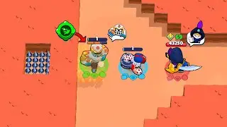 ONLY 1 HP TEAM BUT THEY HAVE 1000 IQ! Brawl Stars Funny Moments & Glitches & Fails #1305