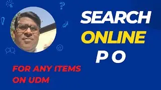 #Search Purchase order of any item  on UDM # किसी भी वस्तु का क्रय आदेश (PO)कैसे खोजें ?