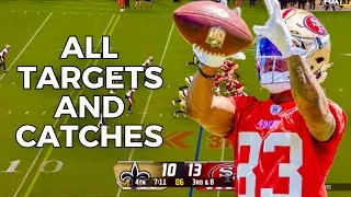 Jacob Cowing Preseason Week 2 Vs Saints | All Targets and Catches