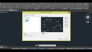 How to set Dimention style manager in AutoCAD