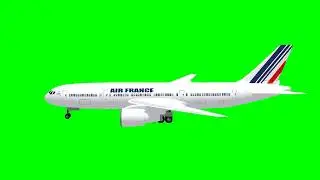 Boeing 777 Airplane Side View Green Screen Effects Video | Airplane Side View Green Screen Videos