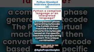 What is Python a compiled language or an interpreted language?