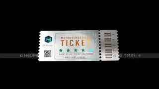 3D NFT ANIMATION #13:  Animated NFT Ticket  | 3D NFT Access Pass