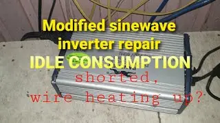 modified sinewave inverter (msw) repair and idle consumption review panther test