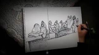 Pen drawing,.....(scrible figures)
