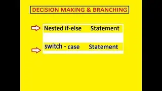 NESTED IF-ELSE STATEMENT|| SWITCH CASE STATEMENT||Program to enter the weekday no & display its name