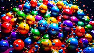 NO Copyright Free to Use Liquid Balls Abstract Background Video | 4K Ultra HD | No Sound | OLED Safe