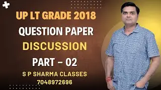 UP LT Grade 2018 Paper Solution Part - 2