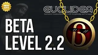 Euclidea Walkthrough - Beta Level 2.2 - Rhombus in Triangle