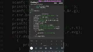 #18 C language | C programming | coding c | Result create in c structure | 