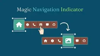 Magic Navigation Indicator Using HTML CSS & JavaScript || Source Code Available