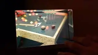 Roll A Ball on Looking Glass Holographic Display + Leap Motion