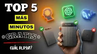 💥TOP 5 Mejores Grabadoras de Voz con IA (ChatGPT, Claude...) con Más Minutos GRATIS | Cuál elegir? 🤔