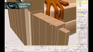 3DStudio MAX - Edit Poly Modifier / Edge Chamfer Edges (3DS Max Video Tutorials)