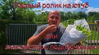 Первый ролик на ютуб или знакомство с подписчиками