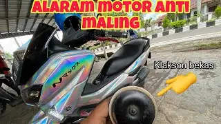Pasang saklar anti CURANMOR pake klakson bekas motor!!