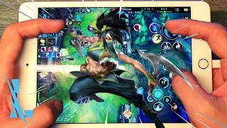 Akali Handcam on iPad mini 5 (4 Finger Button Layout) | Wild Rift ss4