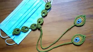 Strap masker rajut hijab 2in1 | how to crochet mask strap
