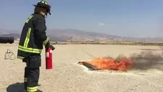 Recruit Drill: Extinguishing a fuel fire