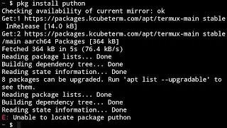 How to fix Error unable to locate package in termux just 1 minute //2022