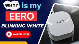 why is my eero blinking white