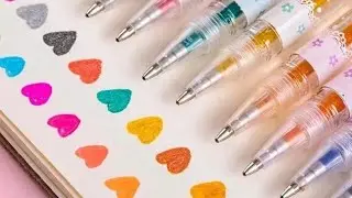 Kanenak - Pulpen Glitter 12 Pcs Warna Warni