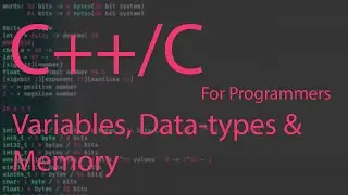 C++/C programming tutorial 5: variable, data-type & memory