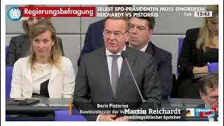 Boris Pistorius (Verteidigungsminister, SPD) fehlt es an Anstand und Respekt!