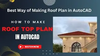 How to Make Roof Plan in AutoCAD🏹 | 4 Slab Tapered Roof Design🔥