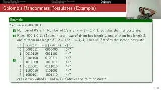 Golomb's Randomness Postulates and Statistical Tests