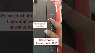 canon pixma support code 5100