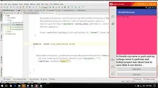 How to save data usig shared prefrences in ANDROID