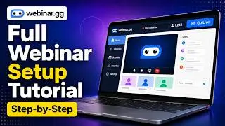 Webinar.gg Full Tutorial: Host Your First Live Webinar
